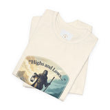T‑Shirt — “Highs and Lows” Faith Graphic Tee ("Lord, You’re with me everywhere I go")