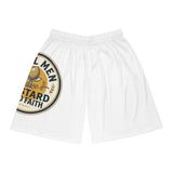 Basketball Shorts — 'Real Men Mustard of Faith' Graphic All-Over Print