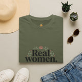Real Women. Real Faith. T-Shirt — Floral Feminine Christian Tee