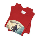 T‑Shirt — “Highs and Lows” Faith Graphic Tee ("Lord, You’re with me everywhere I go")