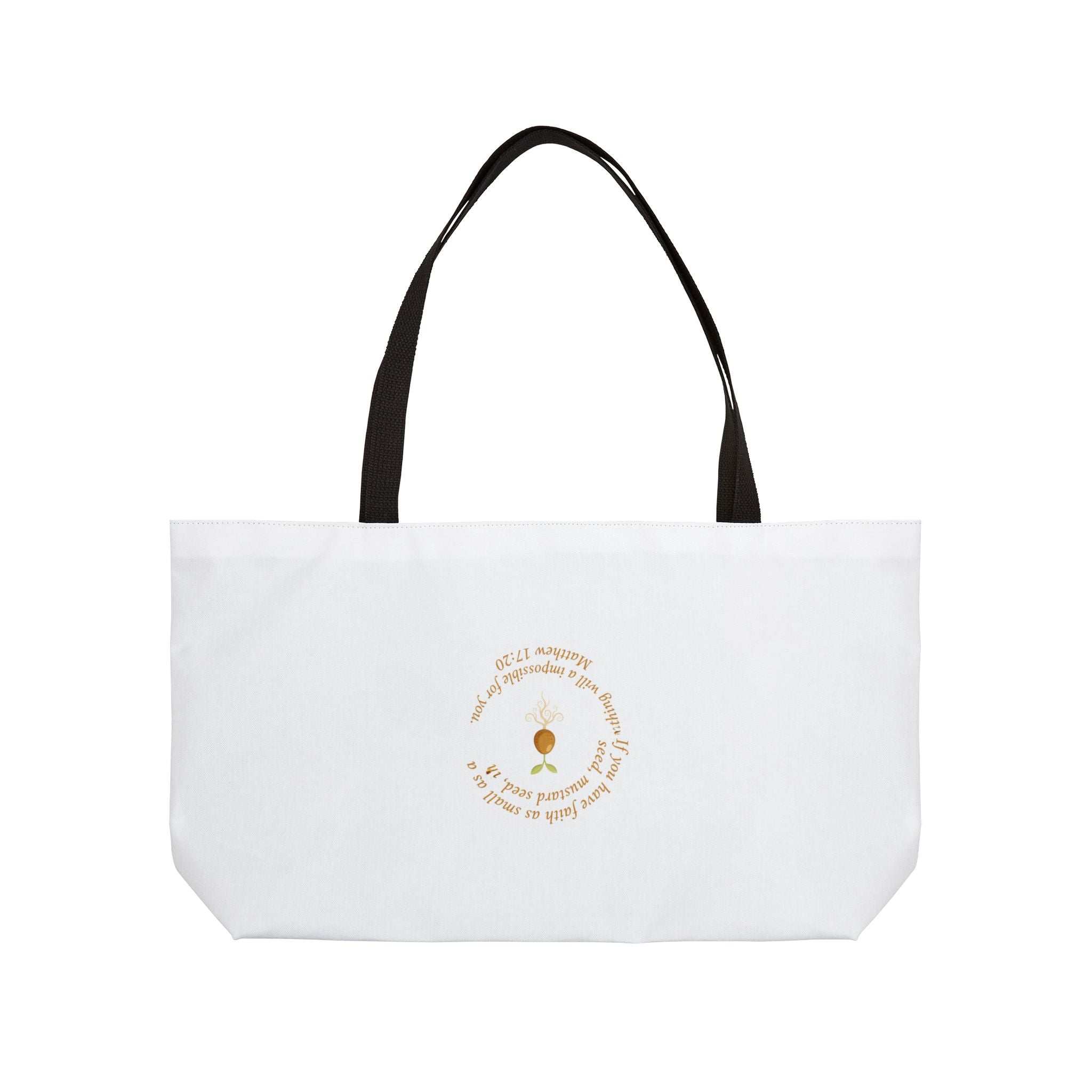 Weekender Tote Bag — Hands Holding Seed Design