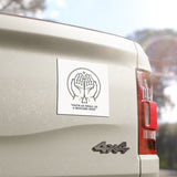 Faith Car Magnet — "Faith as Small as a Mustard Seed" Prayer Hands Religious Car Magnet