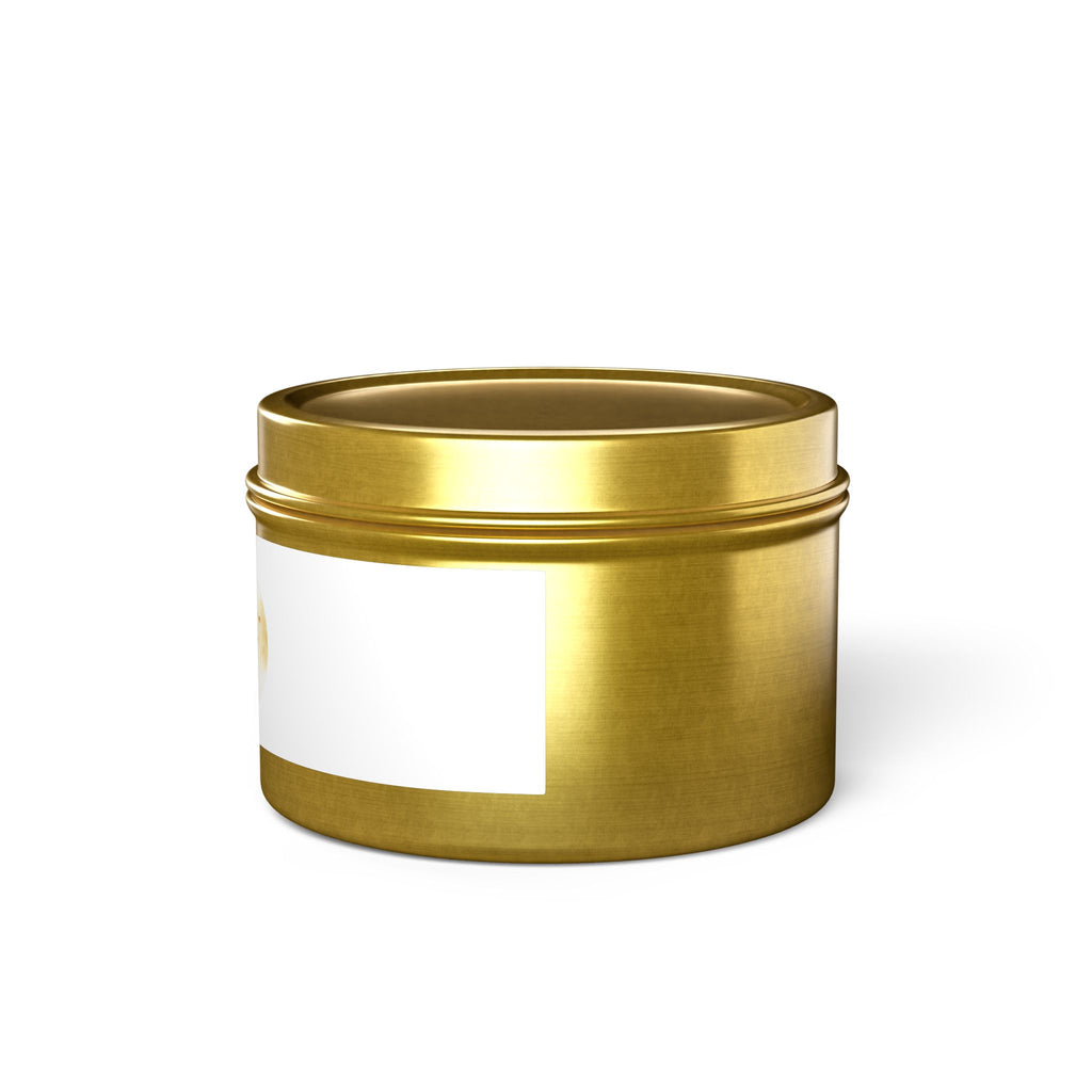 Gold Floral 'Walk by Faith, Not by Sight' Tin Candle — Inspirational Scented Gift
