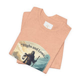 T‑Shirt — “Highs and Lows” Faith Graphic Tee ("Lord, You’re with me everywhere I go")
