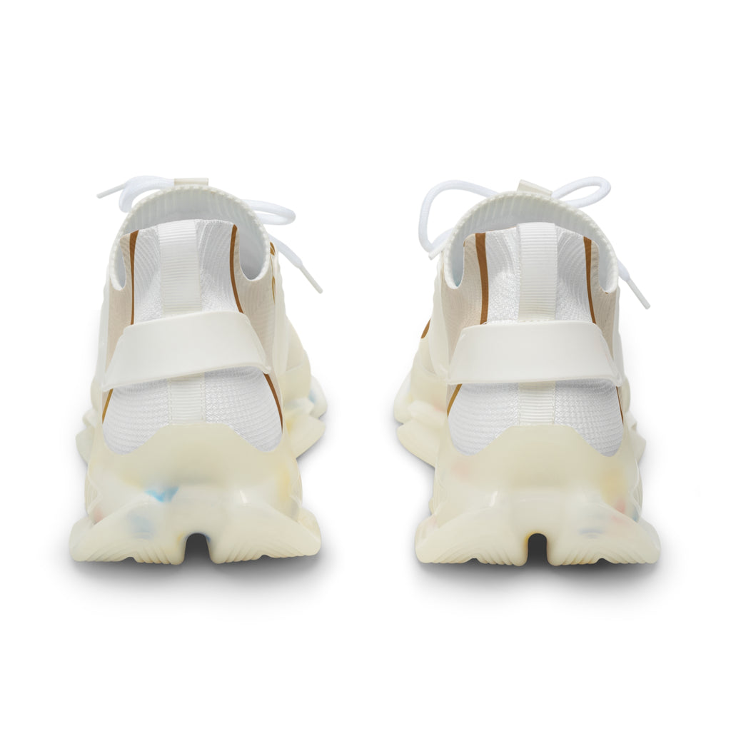Men's Shoes of Peace — Cream Paw Print Athletic Shoes