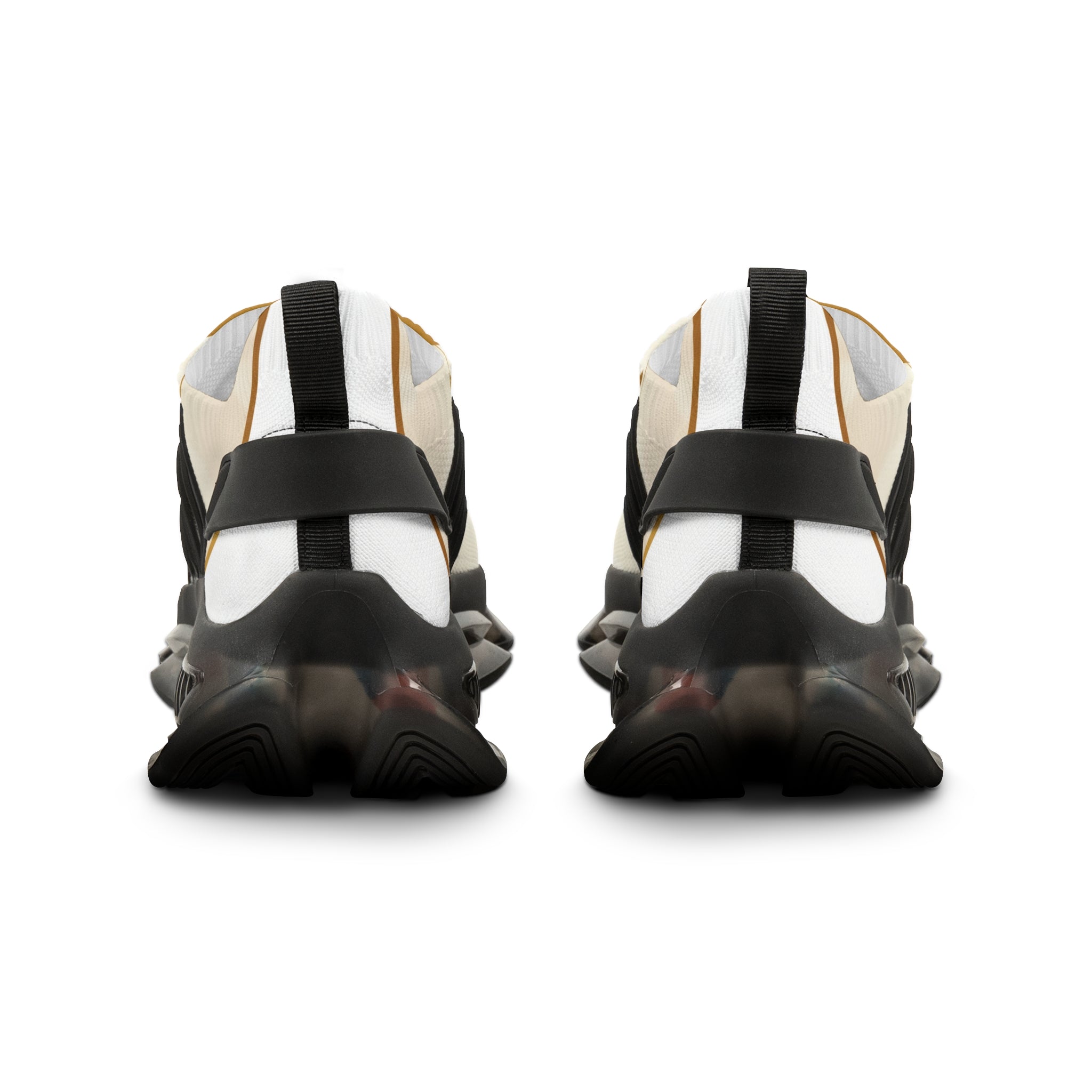 Men's Shoes of Peace — Cream Paw Print Athletic Shoes