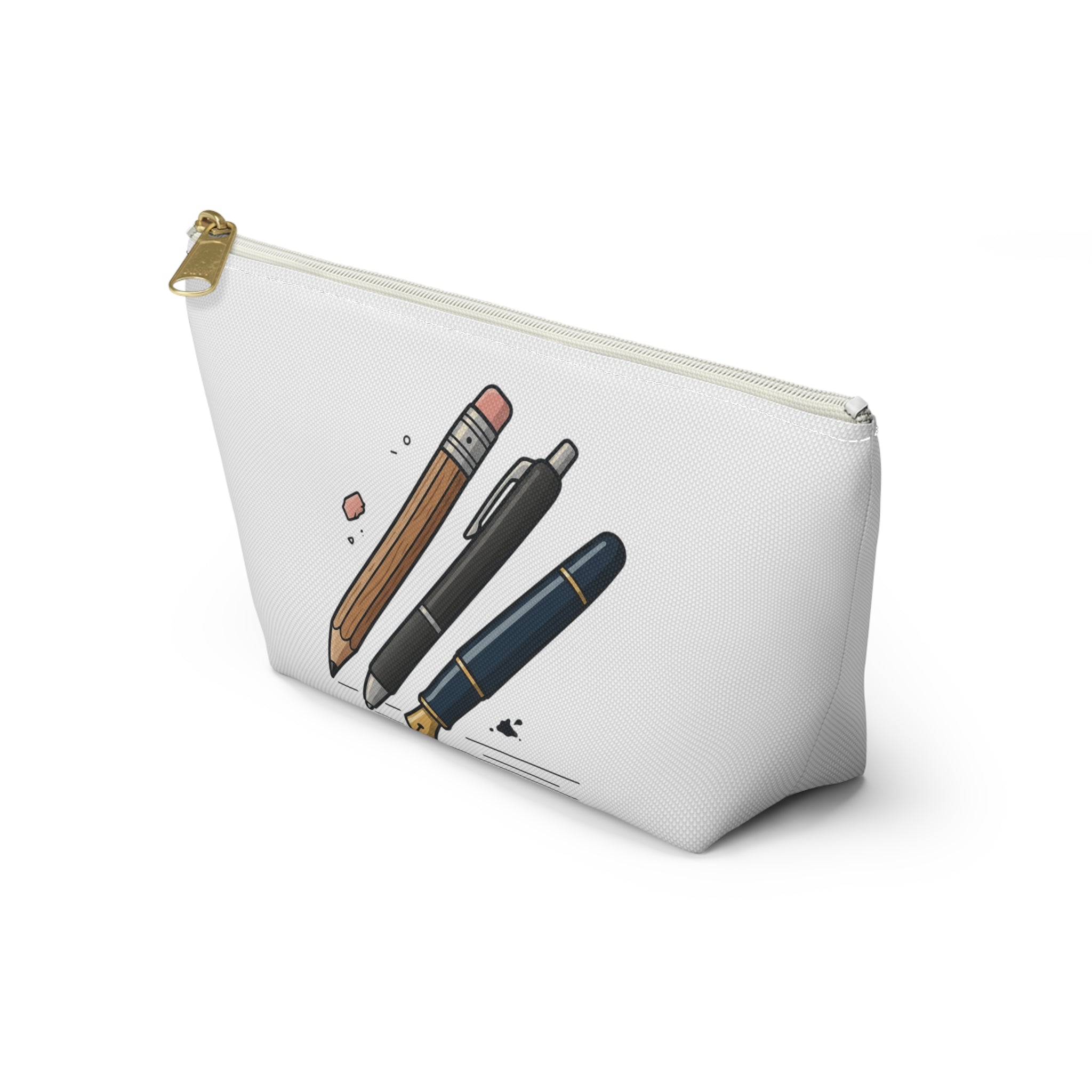 Writer's Tool Accessory Pouch — Pencil, Pen & Fountain Pen Design