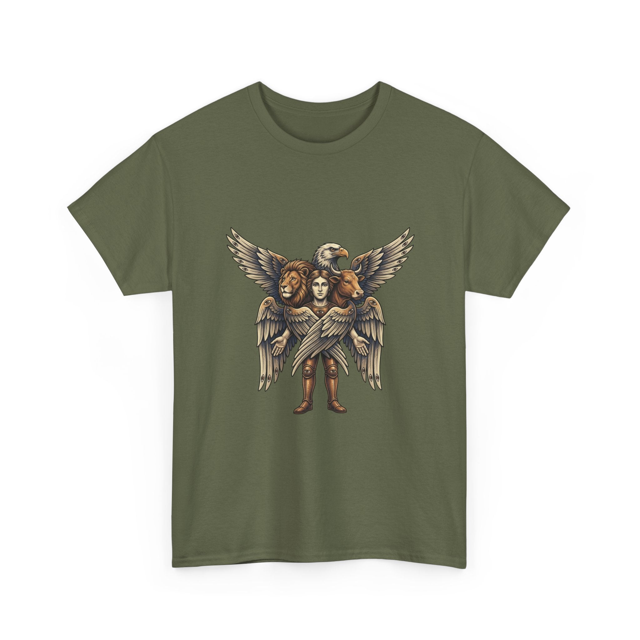 Cherub Winged Trio T‑Shirt — Vintage Angelic Graphic Tee