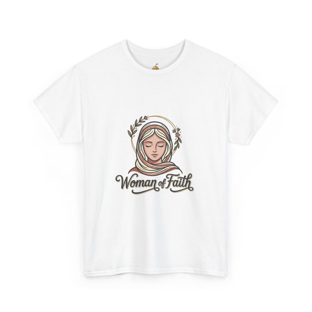 Woman of Faith Tee — Inspirational Christian Graphic T-Shirt