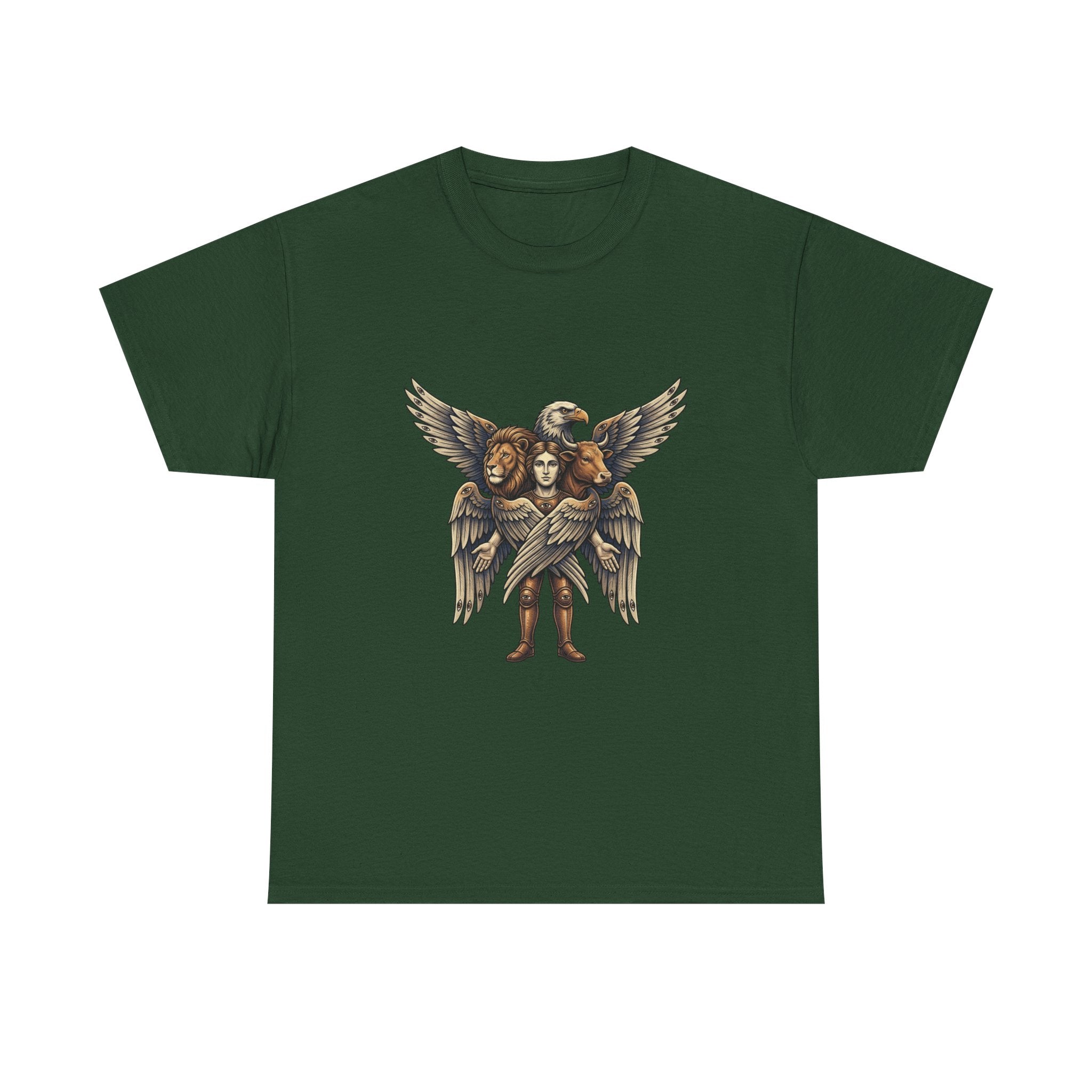 Cherub Winged Trio T‑Shirt — Vintage Angelic Graphic Tee