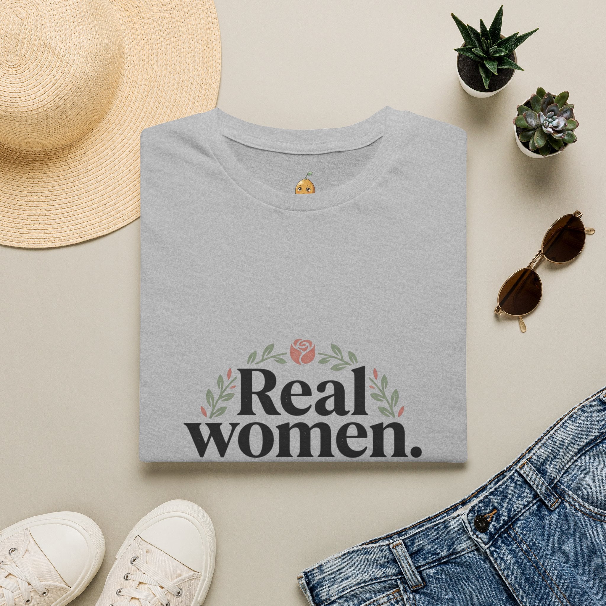 Real Women. Real Faith. T-Shirt — Floral Feminine Christian Tee