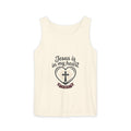 Christian Heart Tank Top — "Jesus Is In My Heart" Faith Graphic Tank
