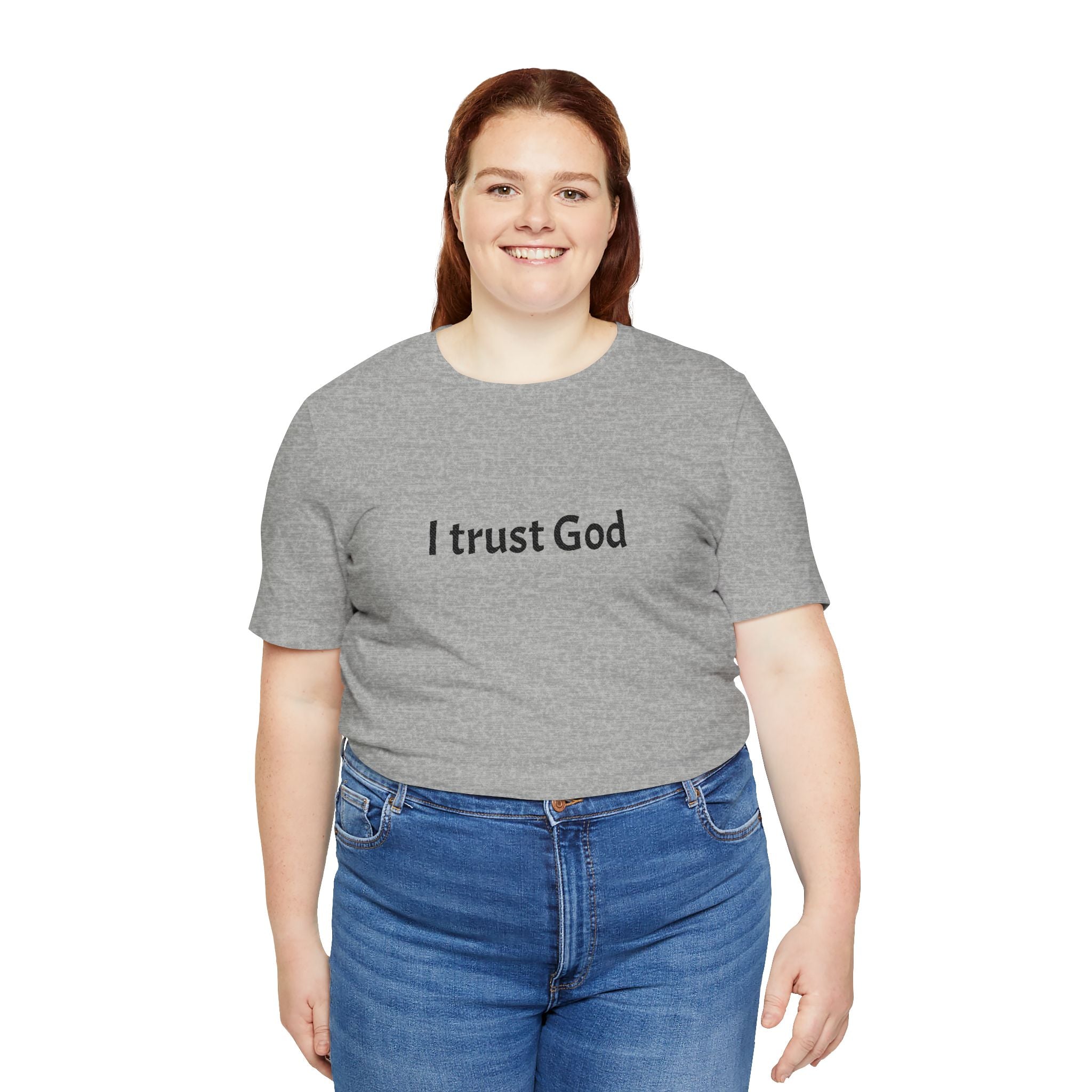 I Trust God Tee — Minimalist Christian Faith T-Shirt
