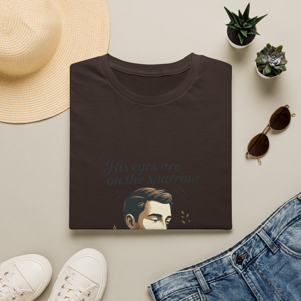 T-Shirt — "His Eyes Are on the Sparrow" Inspirational Faith Graphic