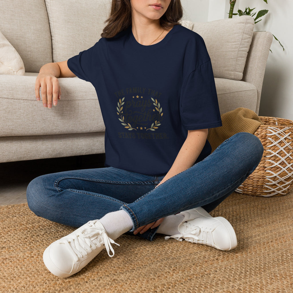 Prayer Family T-Shirt — “The Family That Prays Together” Faith Tee