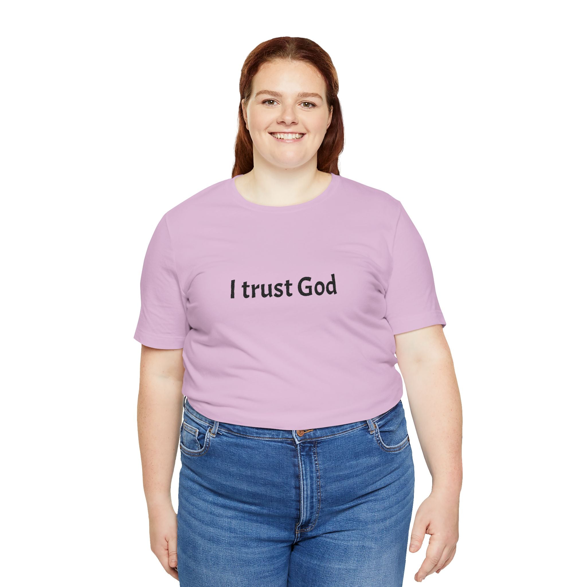 I Trust God Tee — Minimalist Christian Faith T-Shirt