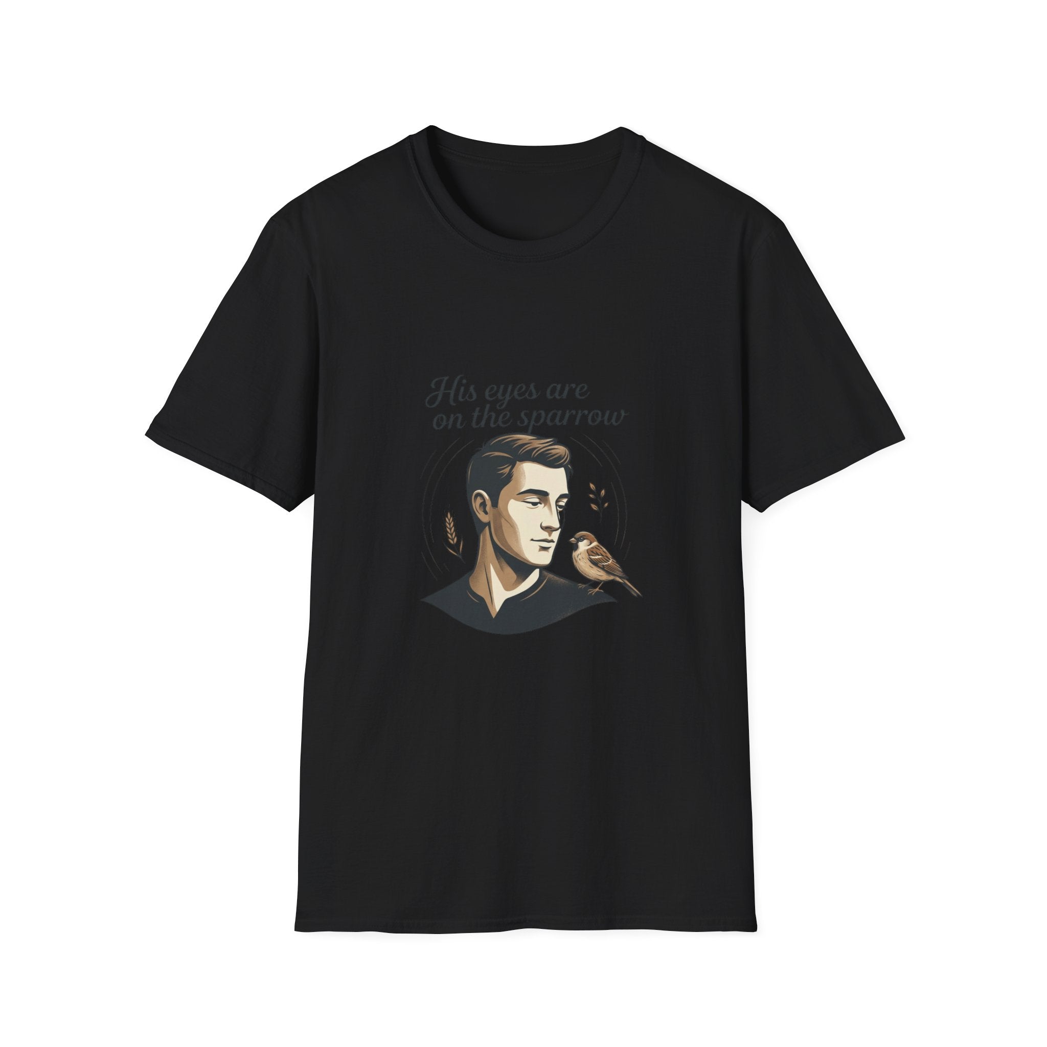 T-Shirt — "His Eyes Are on the Sparrow" Inspirational Faith Graphic
