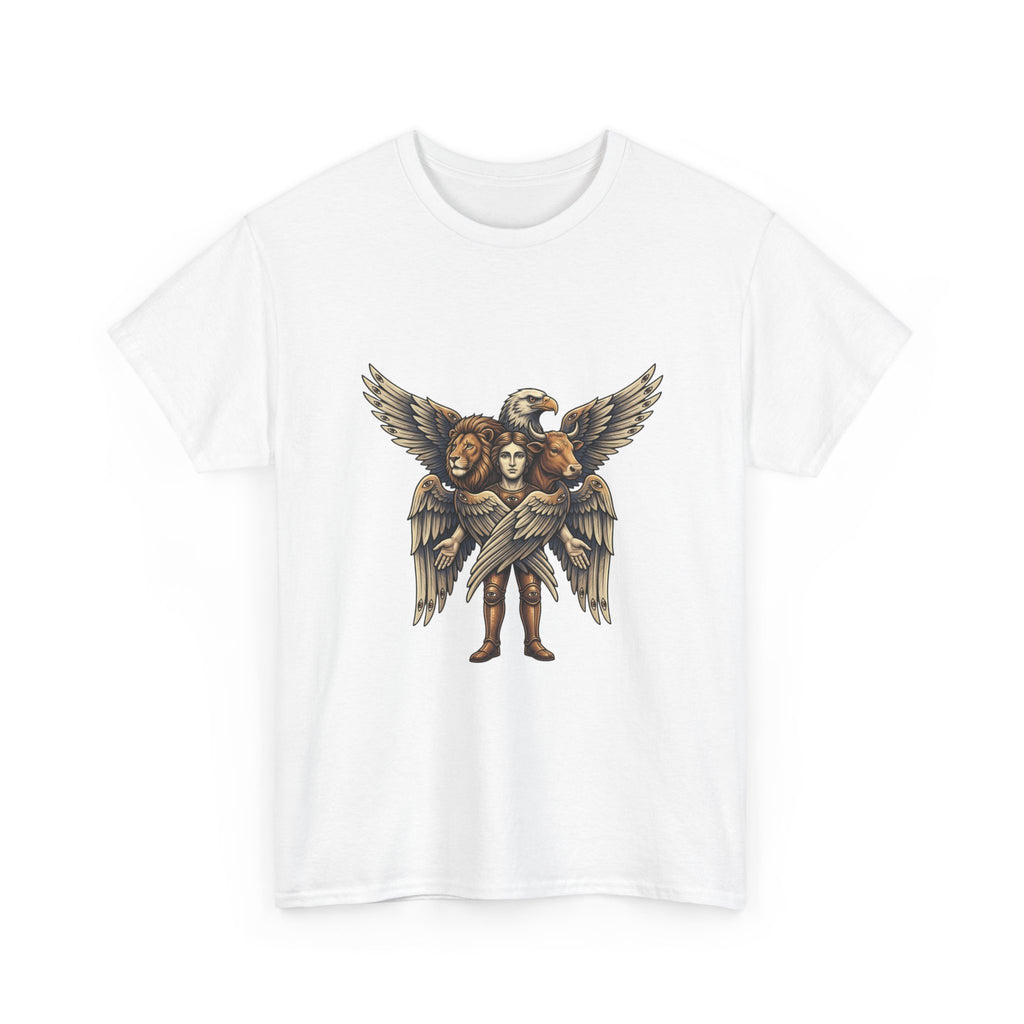 Cherub Winged Trio T‑Shirt — Vintage Angelic Graphic Tee