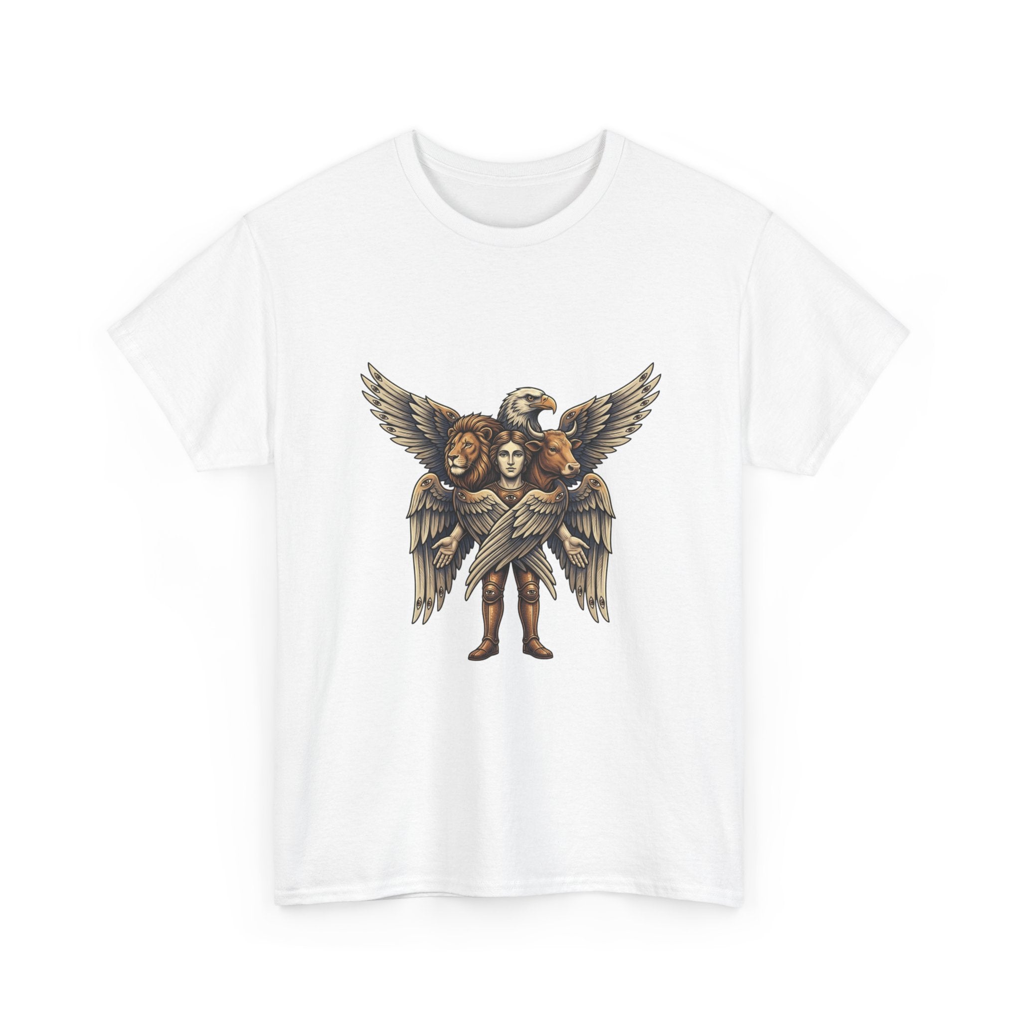 Cherub Winged Trio T‑Shirt — Vintage Angelic Graphic Tee
