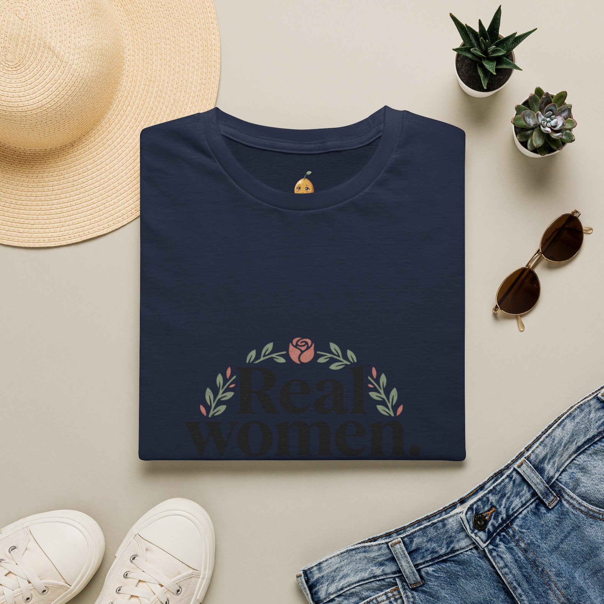 Real Women. Real Faith. T-Shirt — Floral Feminine Christian Tee