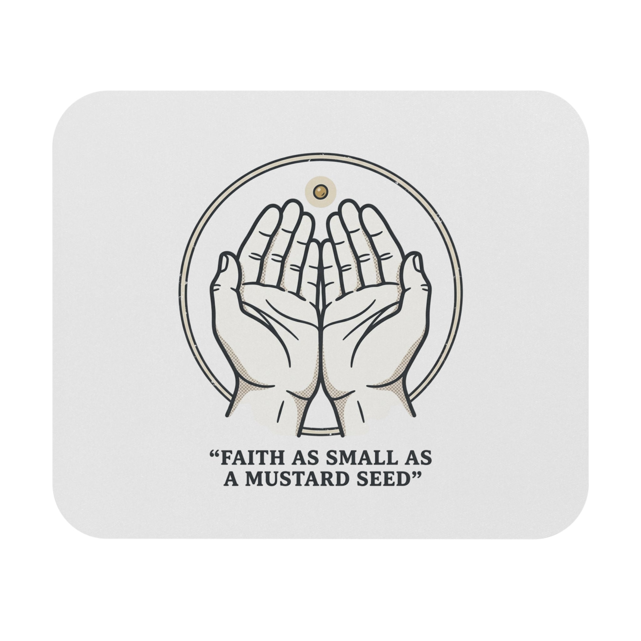 Faith Mustard Seed Mouse Pad — Inspirational Christian Desk Mat