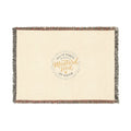Woven Blanket - "Mustard Seed" Inspirational Fringe Throw
