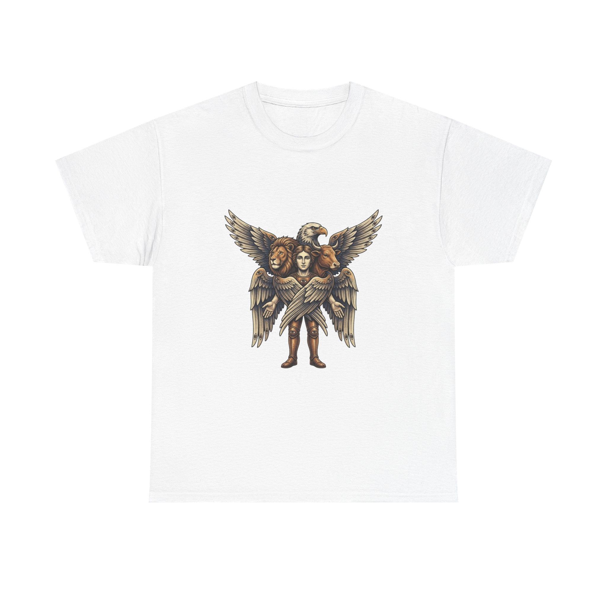 Cherub Winged Trio T‑Shirt — Vintage Angelic Graphic Tee