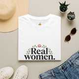 Real Women. Real Faith. T-Shirt — Floral Feminine Christian Tee
