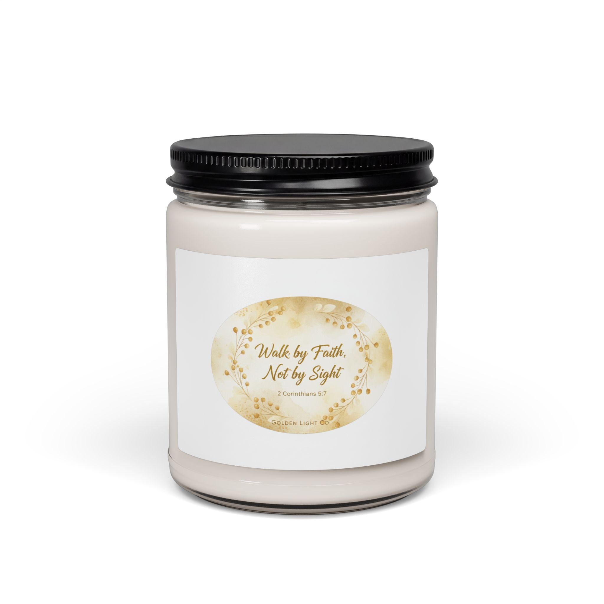 Walk by Faith Soy Candle — 9oz Scented Inspirational Jar Candle
