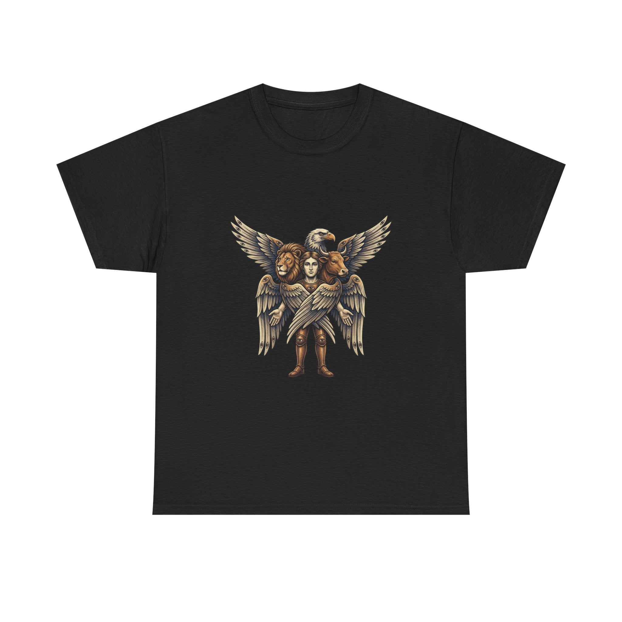 Cherub Winged Trio T‑Shirt — Vintage Angelic Graphic Tee