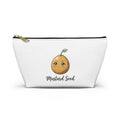Mustard Seed Cute Seedling Accessory Pouch — Small T-Bottom Makeup & Travel Bag