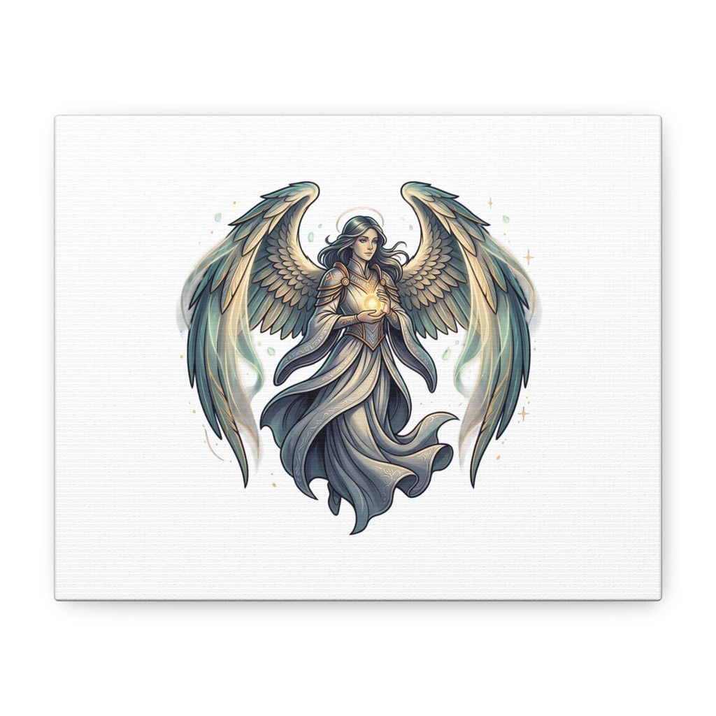 Guardian Angel Matte Canvas Wall Art — Stretched 1.25" Spiritual Home Decor