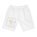 Athletic Shorts — "With God’s Help I Will Stand" Gold Script Pocket Design