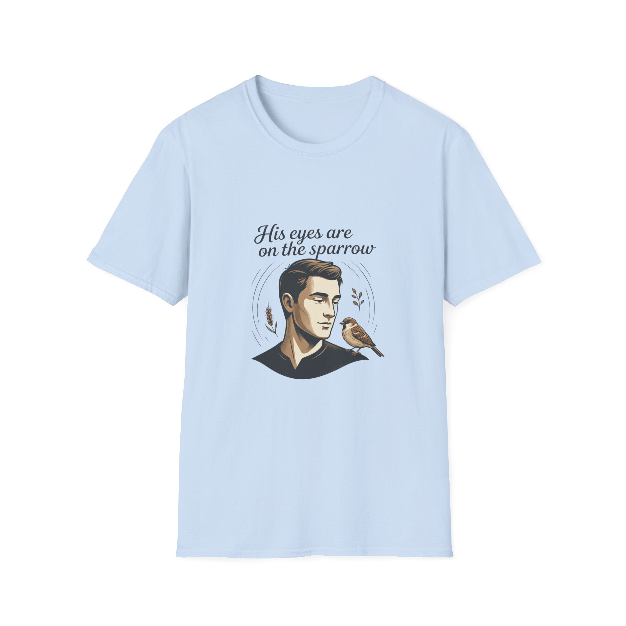 T-Shirt — "His Eyes Are on the Sparrow" Inspirational Faith Graphic