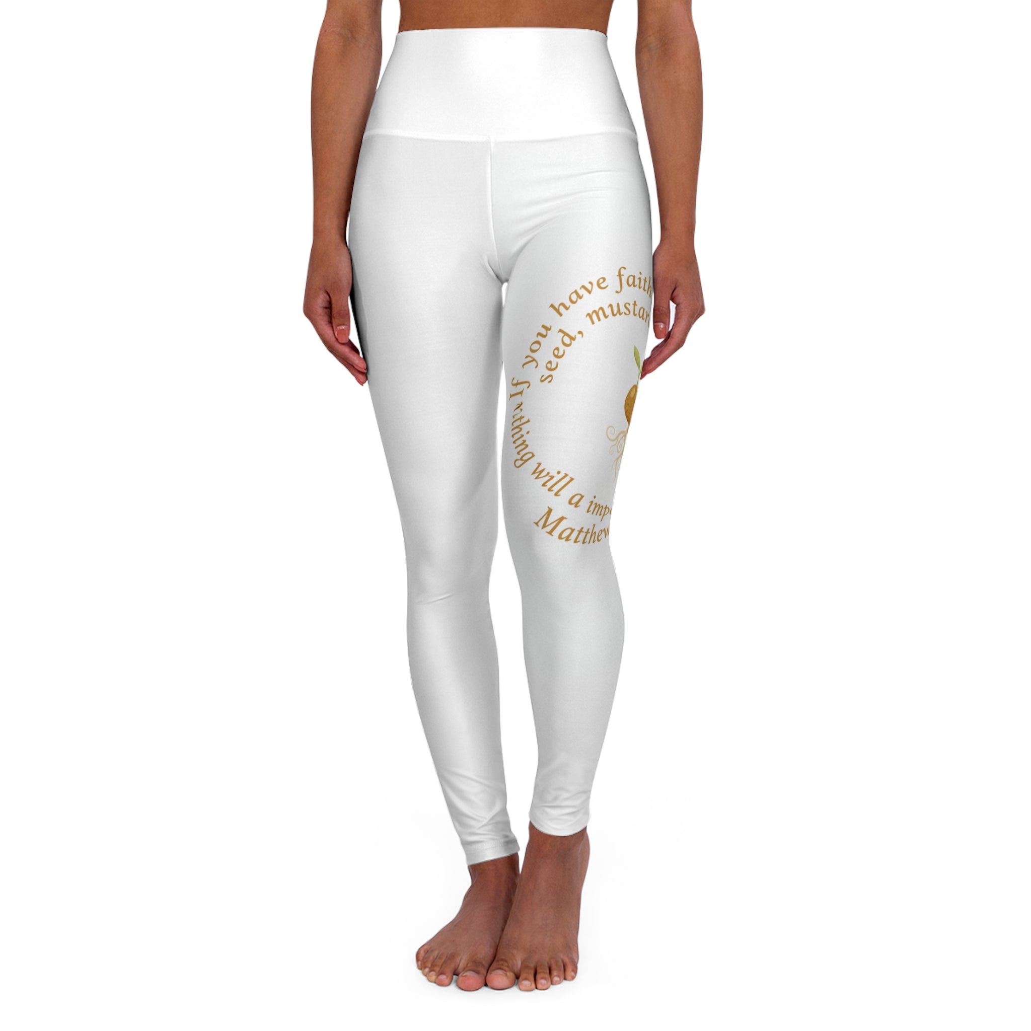 High Waisted Yoga Leggings (AOP)