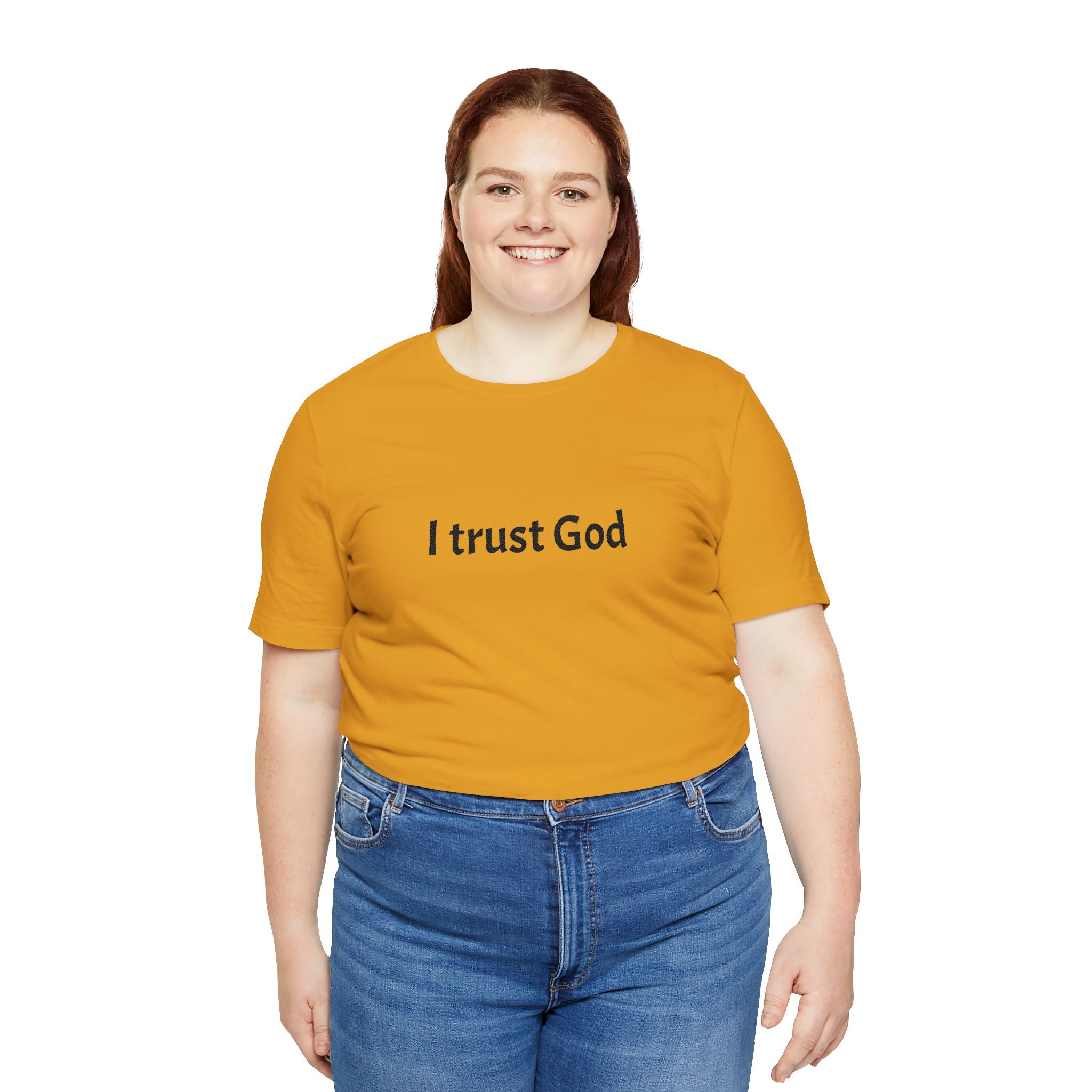 I Trust God Tee — Minimalist Christian Faith T-Shirt
