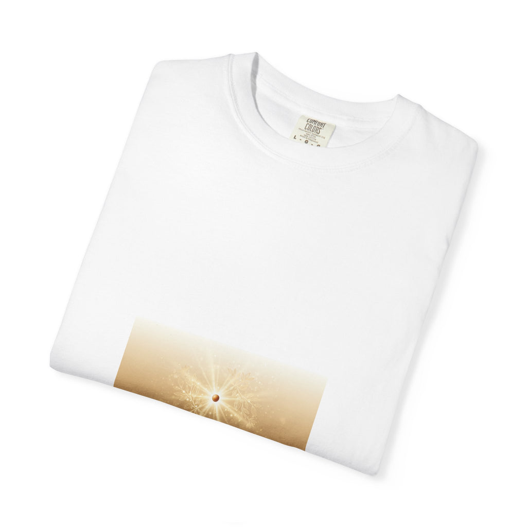 Spiritual Sunburst T-Shirt — "Radiate Your Light" Graphic Tee