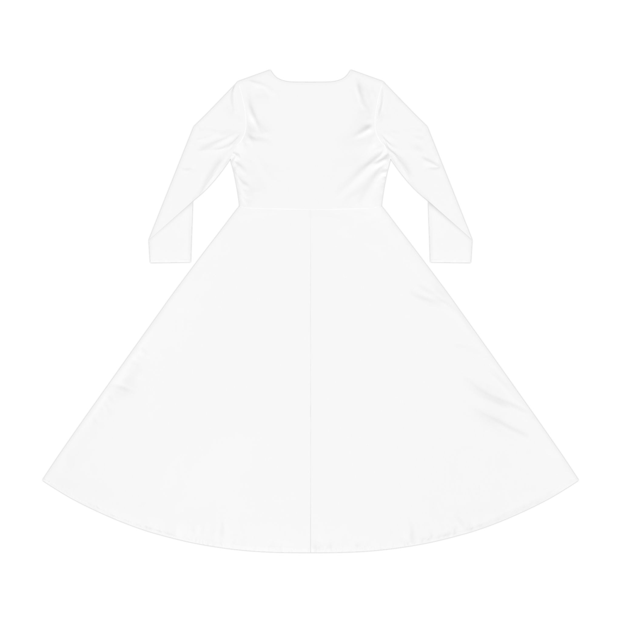 Candle Circle Women's Long Sleeve Dance Dress — Elegant Lit Candle Graphic
