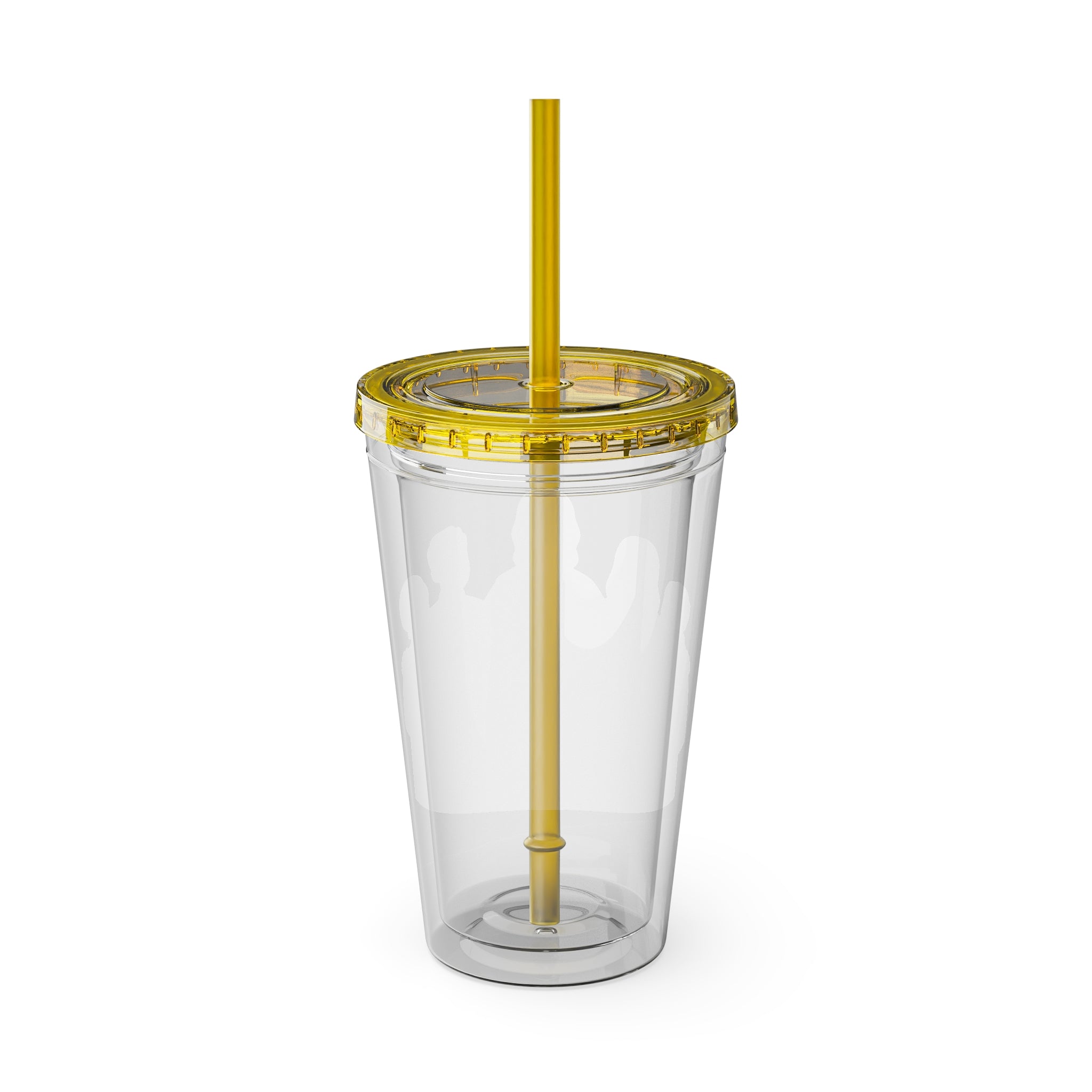 Christian Jesus with Children Tumbler — 16oz Clear Travel Cup with Straw