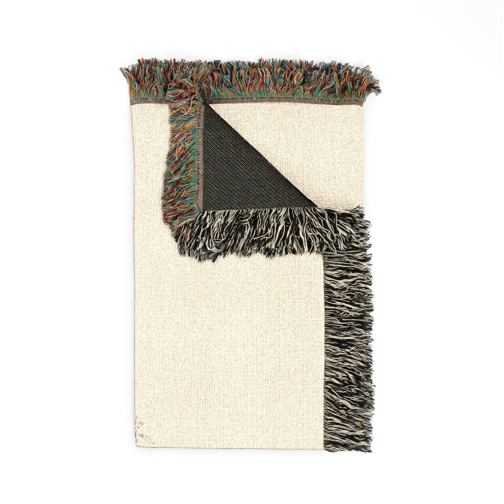 Woven Blanket - "Mustard Seed" Inspirational Fringe Throw