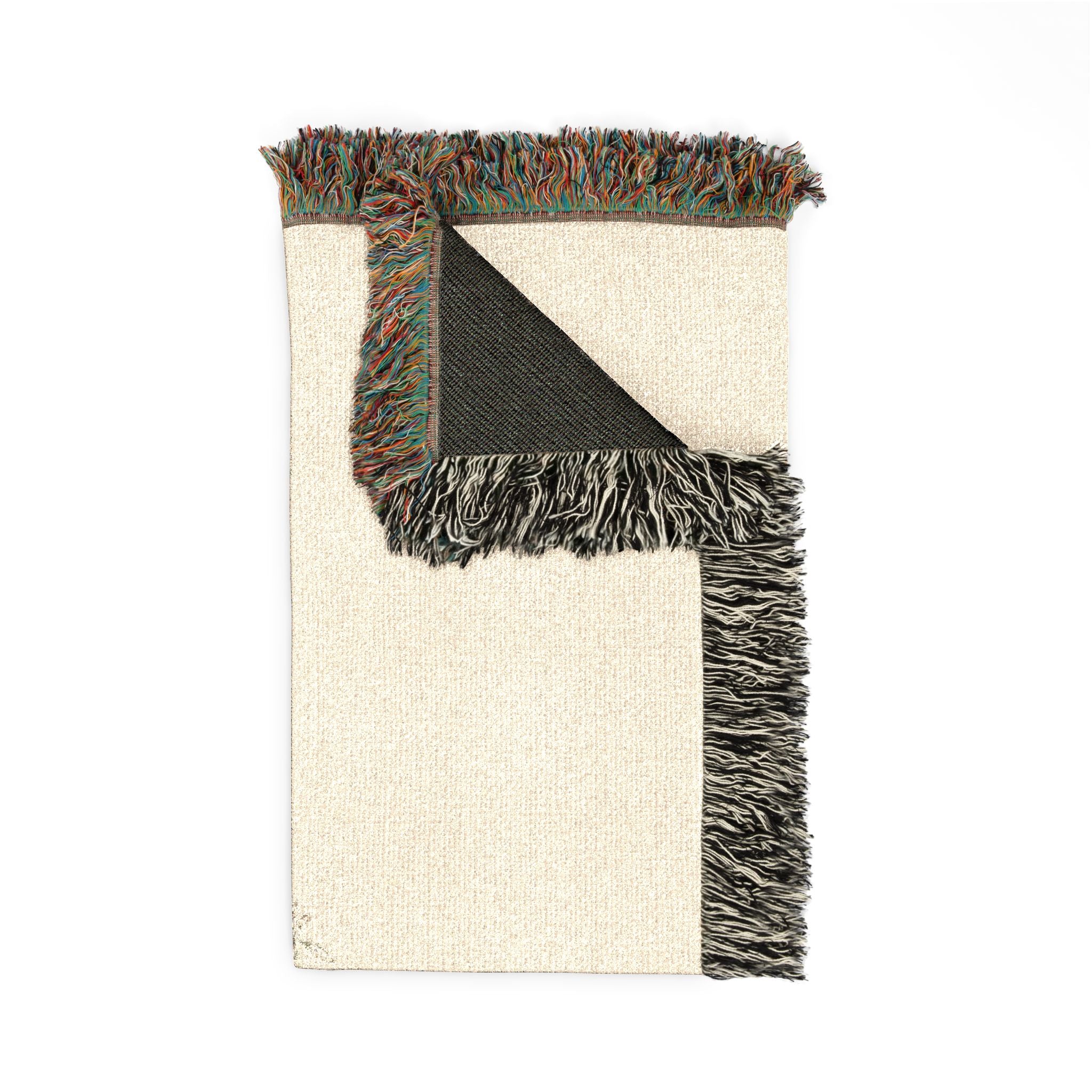 Woven Blanket - "Mustard Seed" Inspirational Fringe Throw