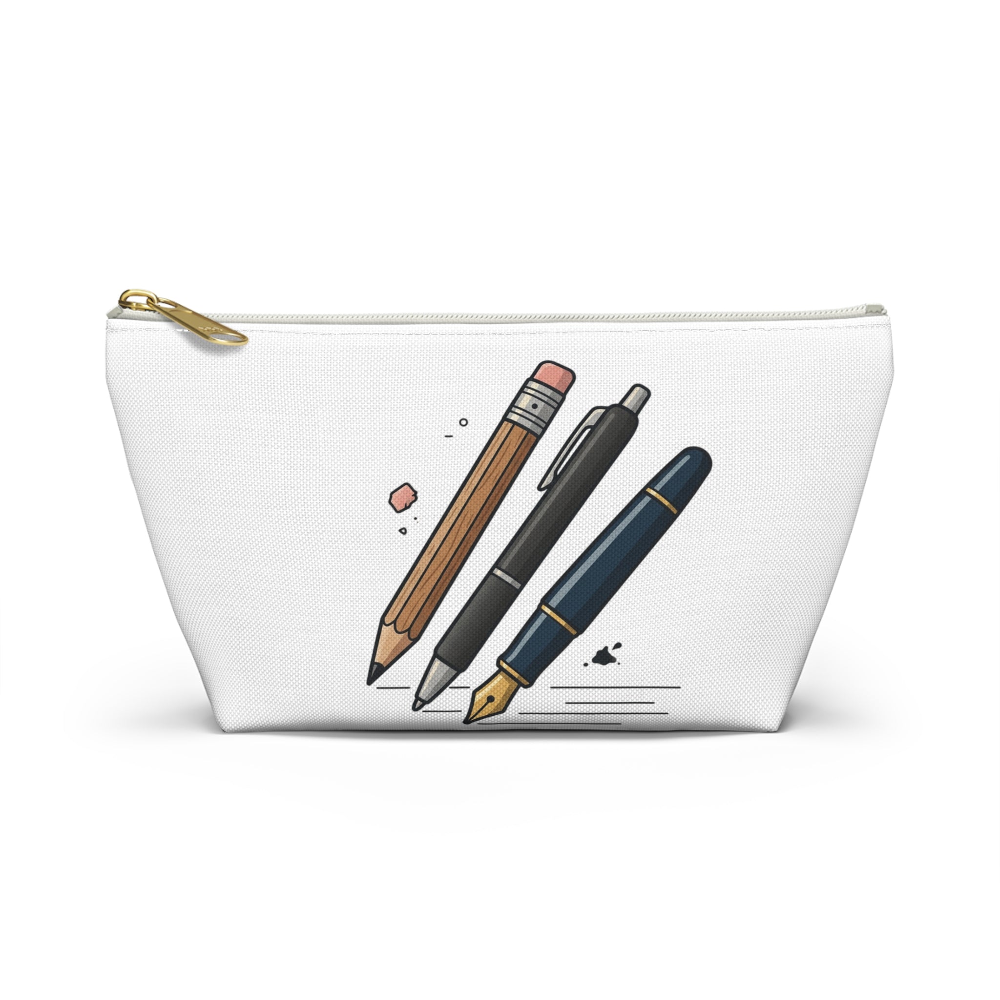 Writer's Tool Accessory Pouch — Pencil, Pen & Fountain Pen Design