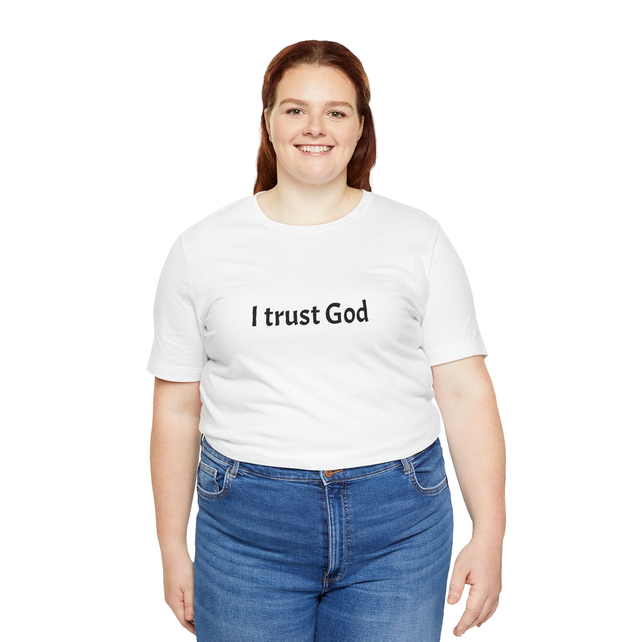I Trust God Tee — Minimalist Christian Faith T-Shirt