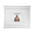 Christian Comforter - Jesus Sacred Heart with Ezekiel 36:26 Scripture Quote