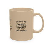 Christian Prayer Mug – "This Is How I Fight My Battles" Ceramic Coffee Cup