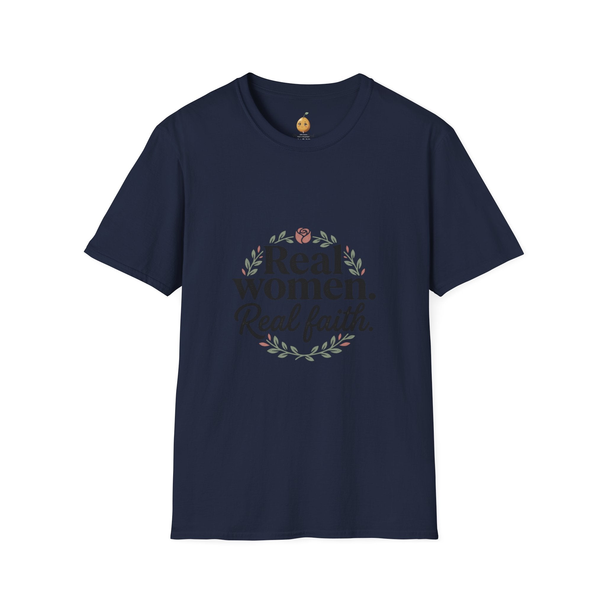Real Women. Real Faith. T-Shirt — Floral Feminine Christian Tee