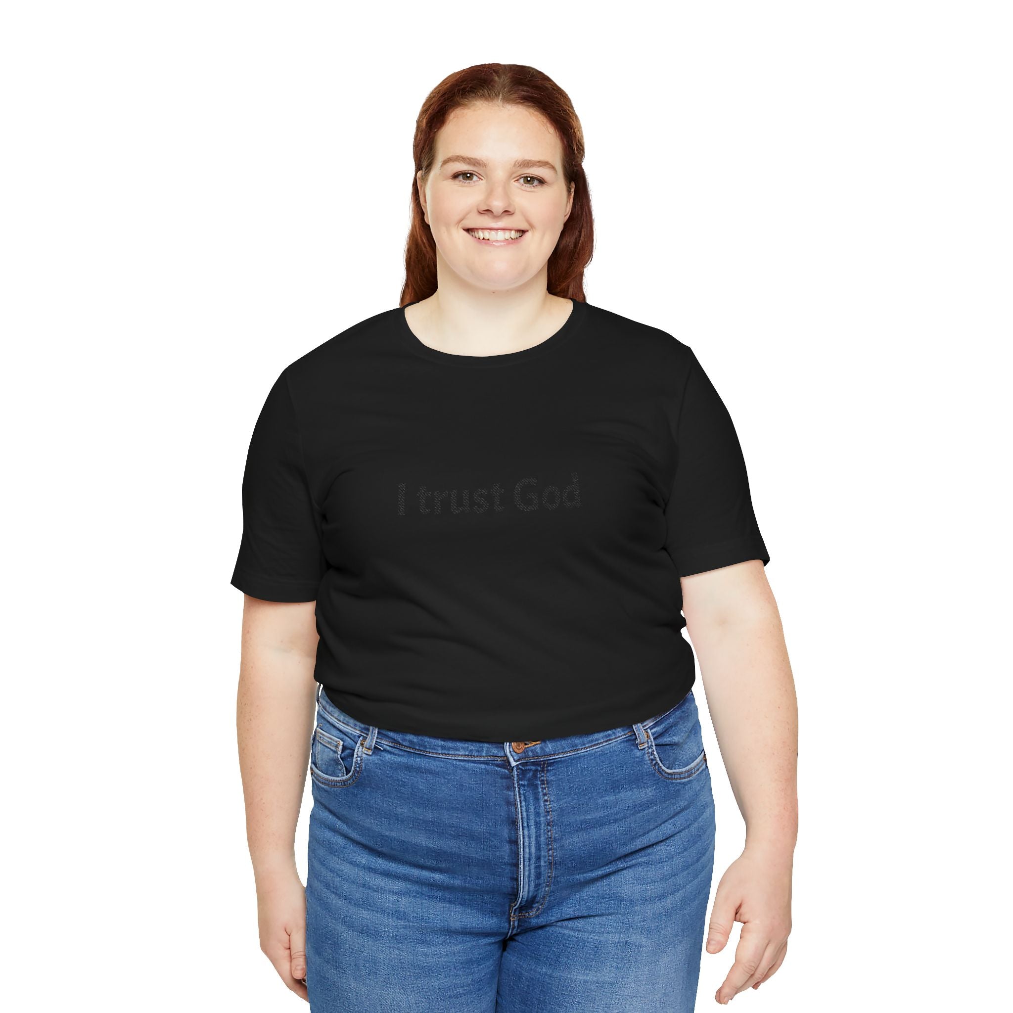 I Trust God Tee — Minimalist Christian Faith T-Shirt