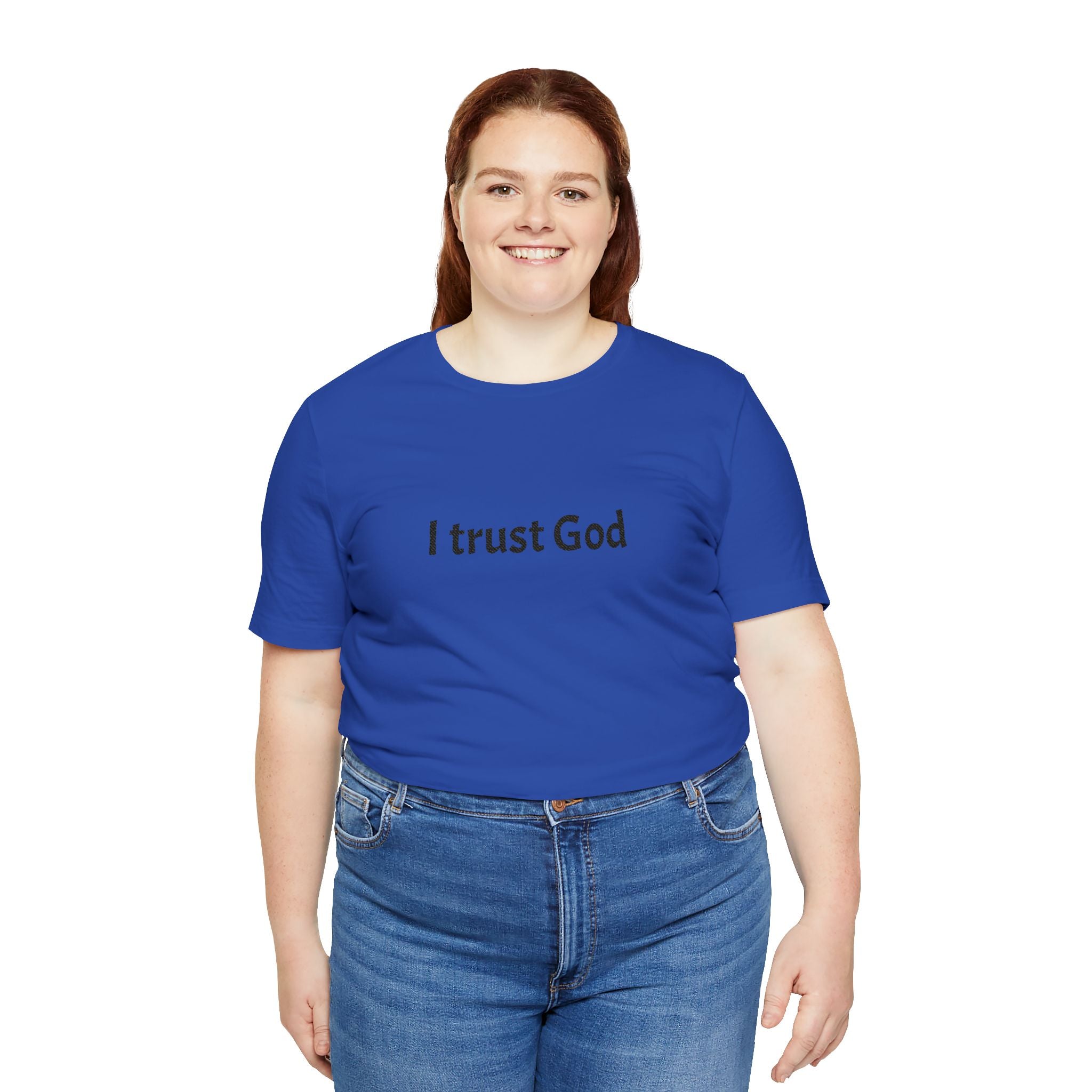 I Trust God Tee — Minimalist Christian Faith T-Shirt