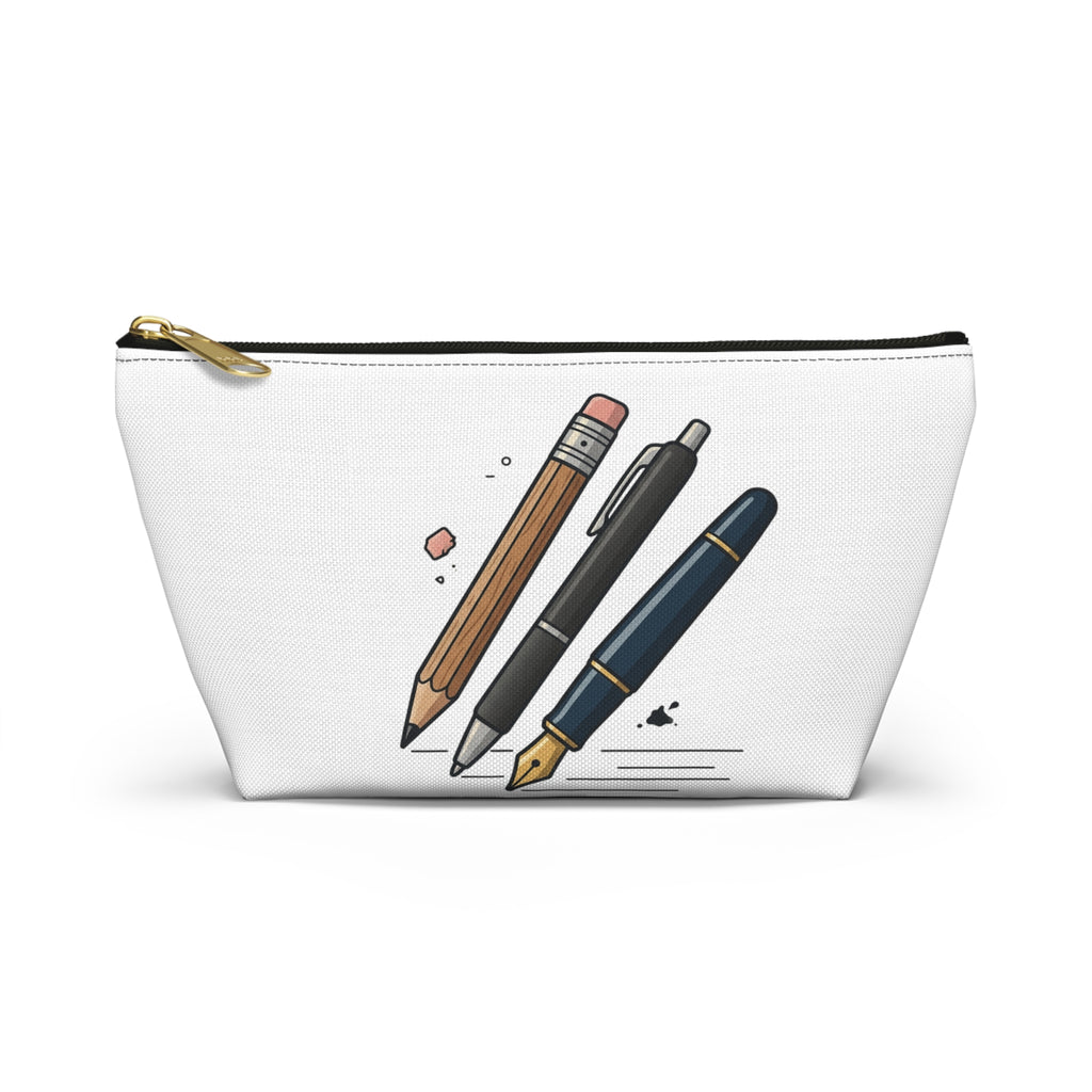 Writer's Tool Accessory Pouch — Pencil, Pen & Fountain Pen Design