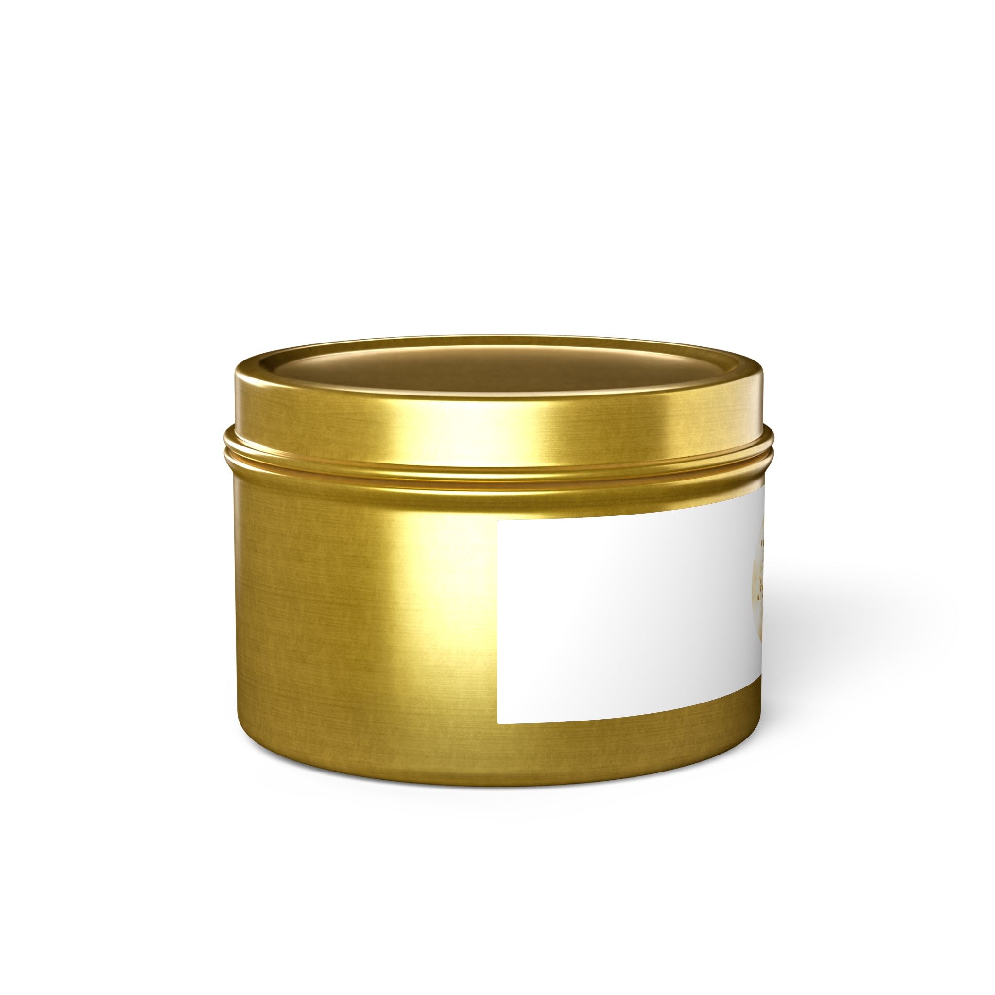 Gold Floral 'Walk by Faith, Not by Sight' Tin Candle — Inspirational Scented Gift